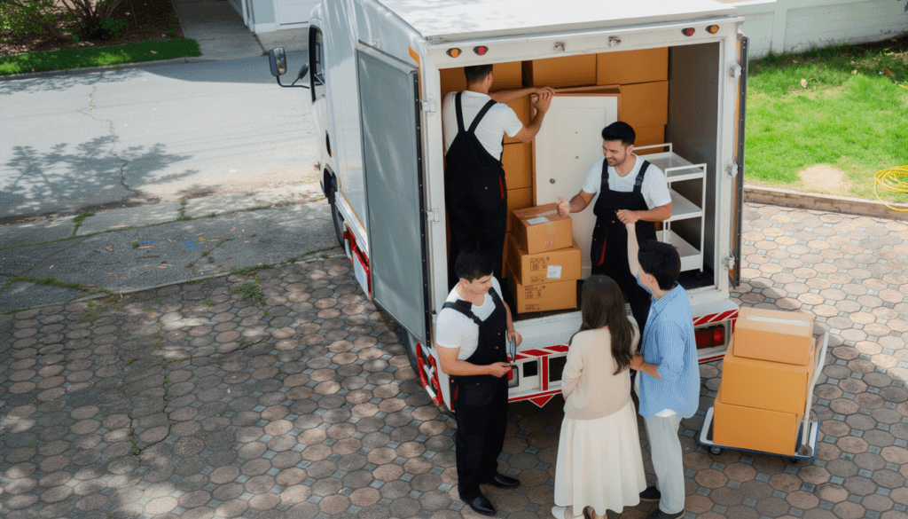Movers in Al Majaz Sharjah - Movers in uniform moving furniture
