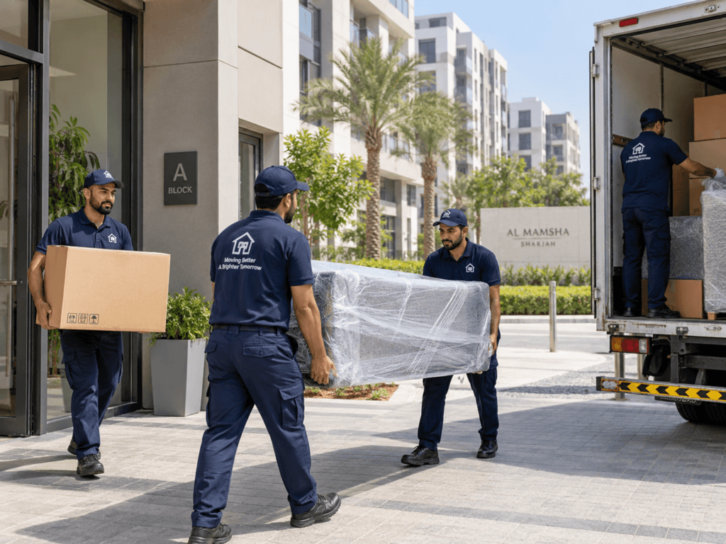 Workers moving Furniture in Al Mamsha